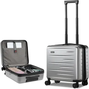 16 Inch Carry On Luggage Airline Approved, Expandable Lightweight ABS PC Hard Shell Suitcases with 360 Spinner Wheels, TSA Lock, YKK Zippers (Dark Gray, 1 PC)