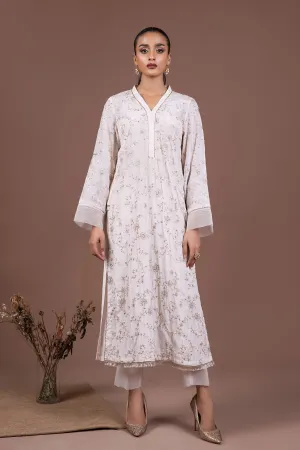 2 Pc Embroidered Raw Silk Suit | MB-F24-510