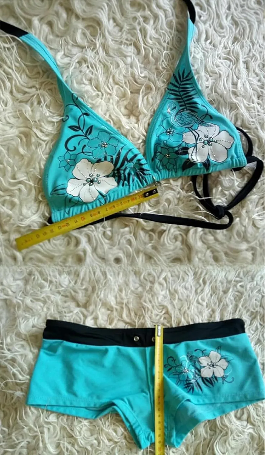 2 Piece Womens Bikini Set Y2k Halter Summer Tops Sexy Swimsuit Beach Sets Going Out Outfits 2025 Vacation Party