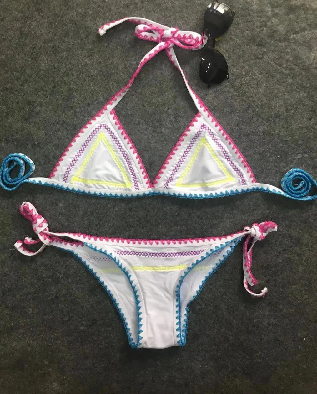 2023 New Sexy Bikinis Women Swimwear Push Up Swimsuit Halter Top Biquini Padded Bathing Suit Bandage Brazilian Bikini Set