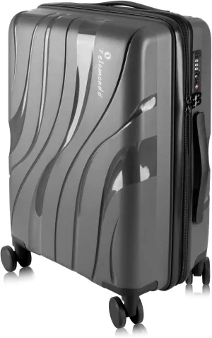 28-Inch Extra Large Lightweight Hardshell Check-In Luggage  TSA Lock, 360 Silent Spinner Wheels, Explosion-Proof Zipper  Durable Suitcase for Long Trips & Vacations (Grey)