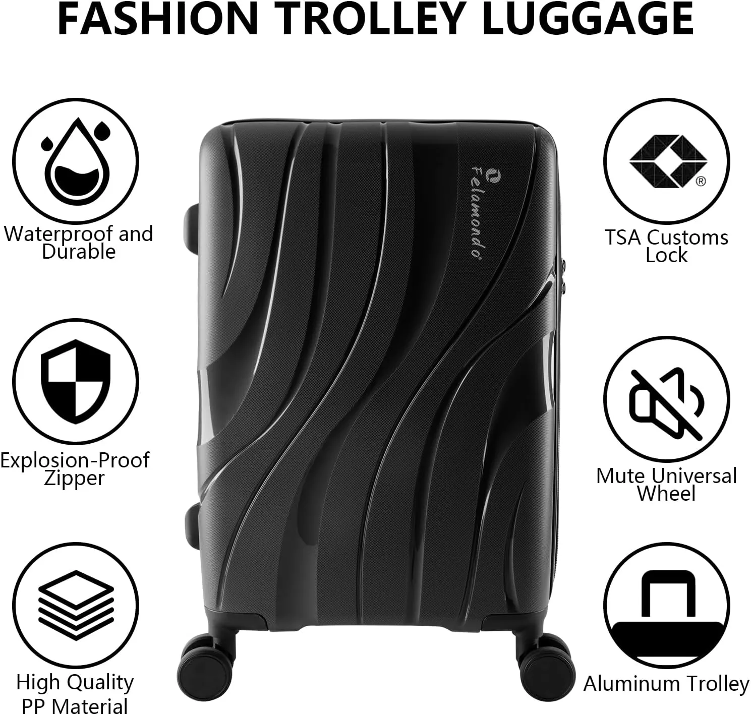 28-Inch Extra Large Lightweight Hardshell Check-In Luggage  TSA Lock, 360 Silent Spinner Wheels, Explosion-Proof Zipper  Durable Suitcase for Long Trips & Vacations (Grey)