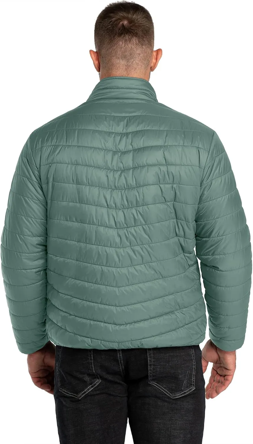 33,000ft Men's Puffer Jacket Lightweight Packable Winter Jacket