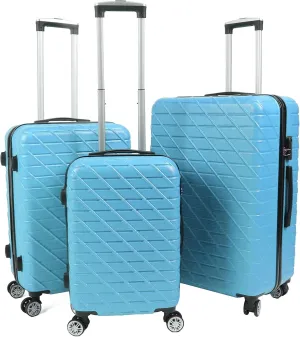 3PCS Luggage Set with Spinner Wheel Hardshell Lightweight Suitcase Sets with TSA Lock 150kg Load Capacity 20in 24in 28in Black (20in 24in 28in)