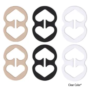 6Pc Bra Clips Strap Concealer Solution Perfect Lift Cleavage Control Racerback