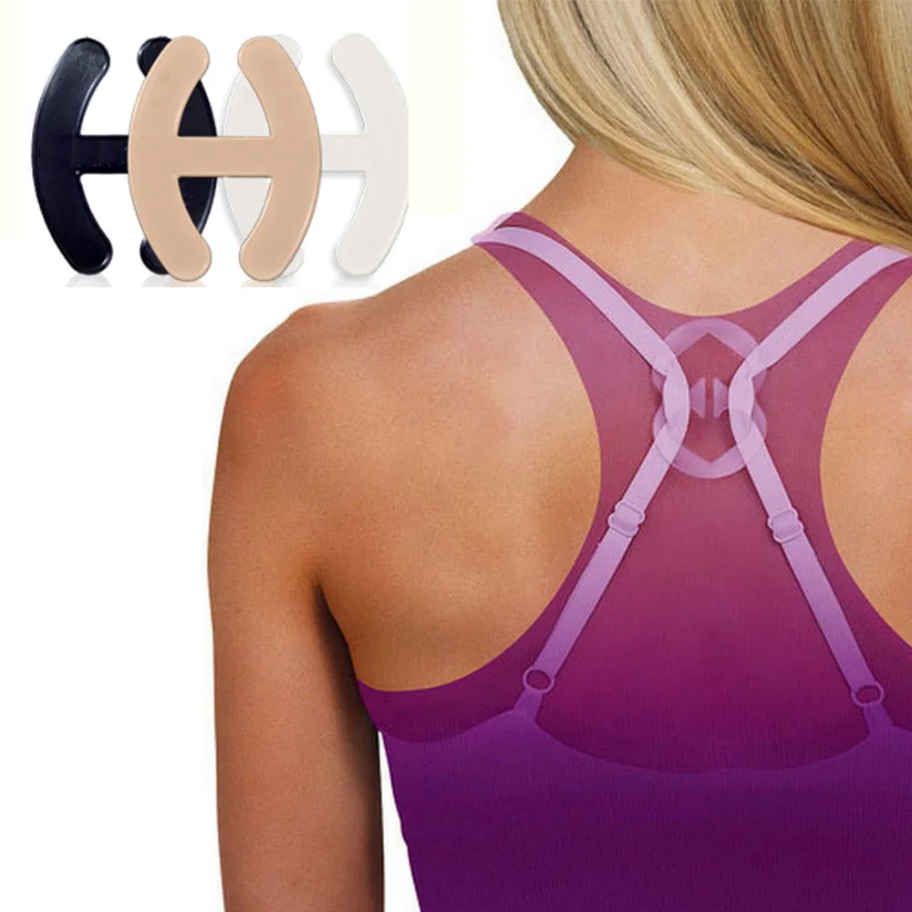 6Pc Bra Clips Strap Concealer Solution Perfect Lift Cleavage Control Racerback