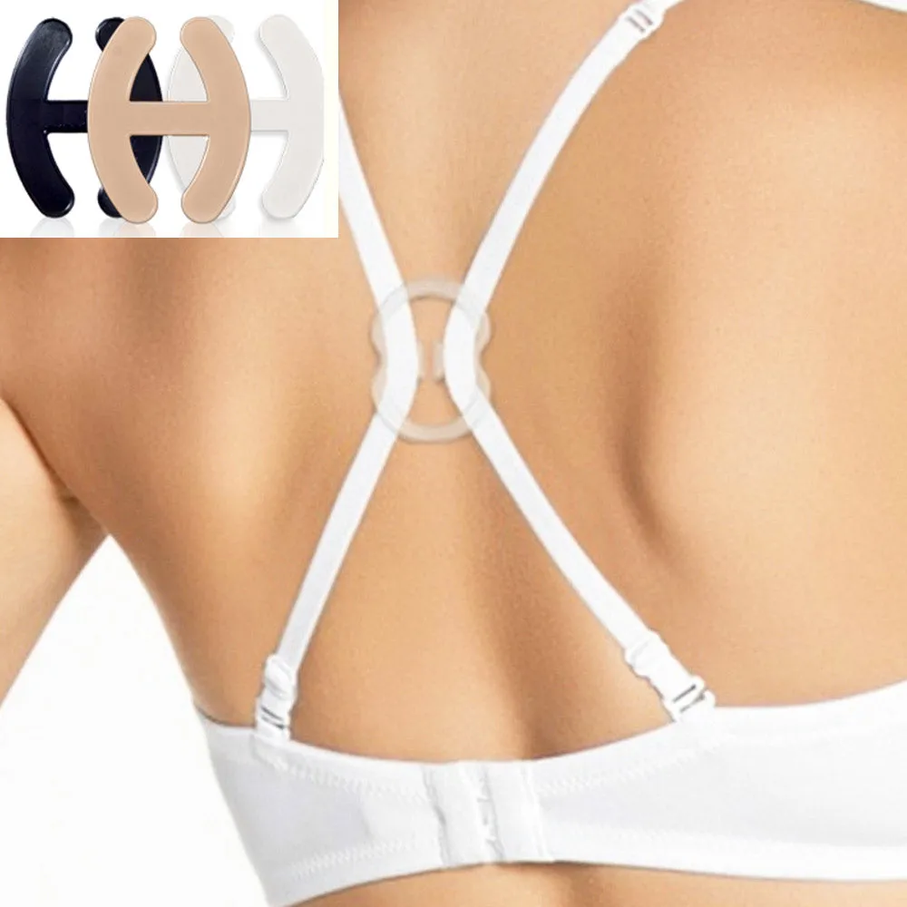 6Pc Bra Clips Strap Concealer Solution Perfect Lift Cleavage Control Racerback