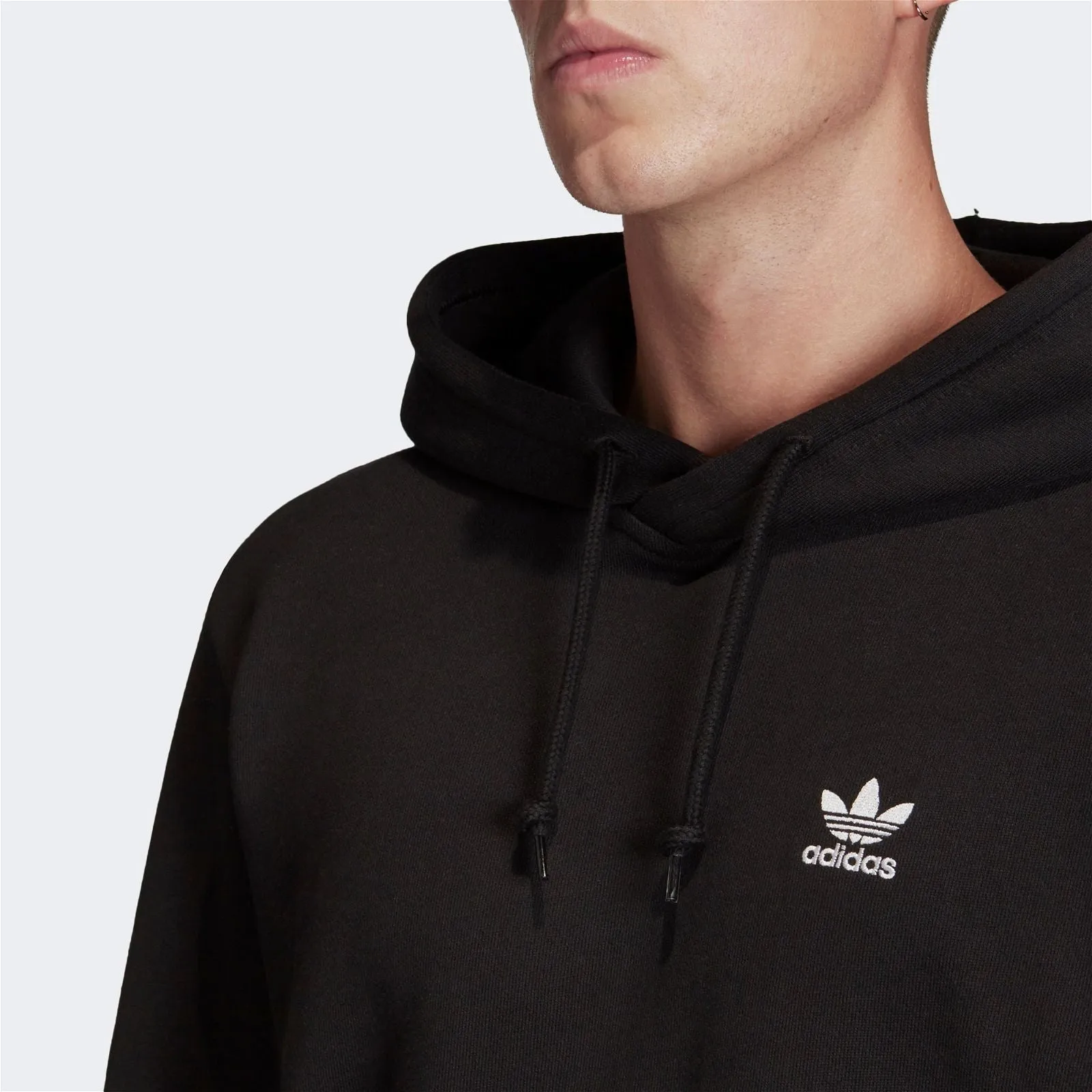 adidas Originals Loungewear Trefoil Essentials Hoodie - Black