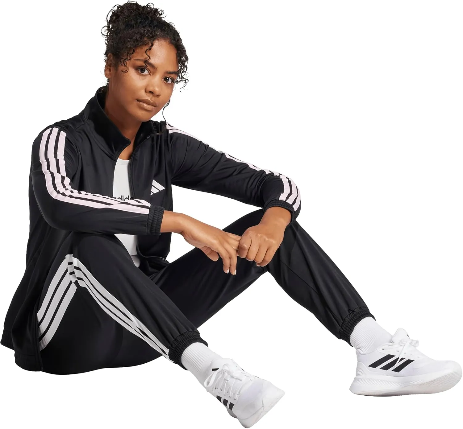 adidas Women's Tricot 3-Stripes Track Top