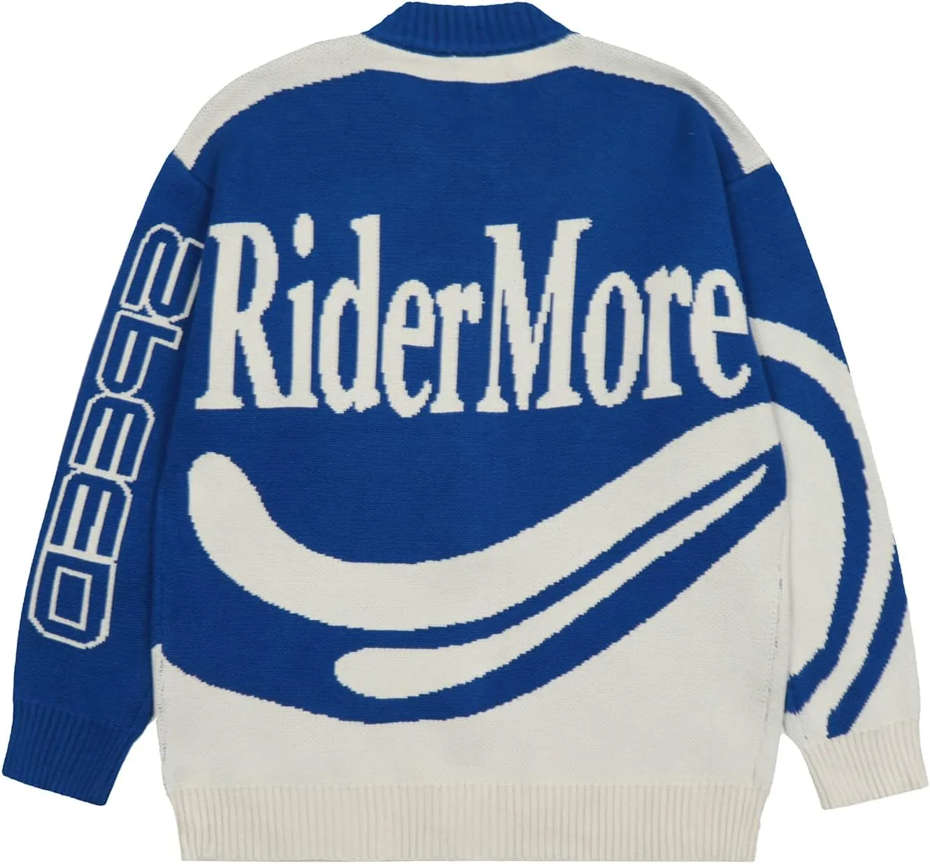 Aelfric Eden Speed Racing Cardigan Sweater Zip Up Vintage Oversized Knit Cardigans