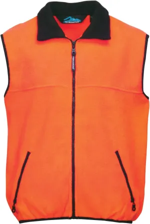 AFC Mens Panda Fleece Jacket Vest a Zip up Coat in Small to Big & Tall Sizes