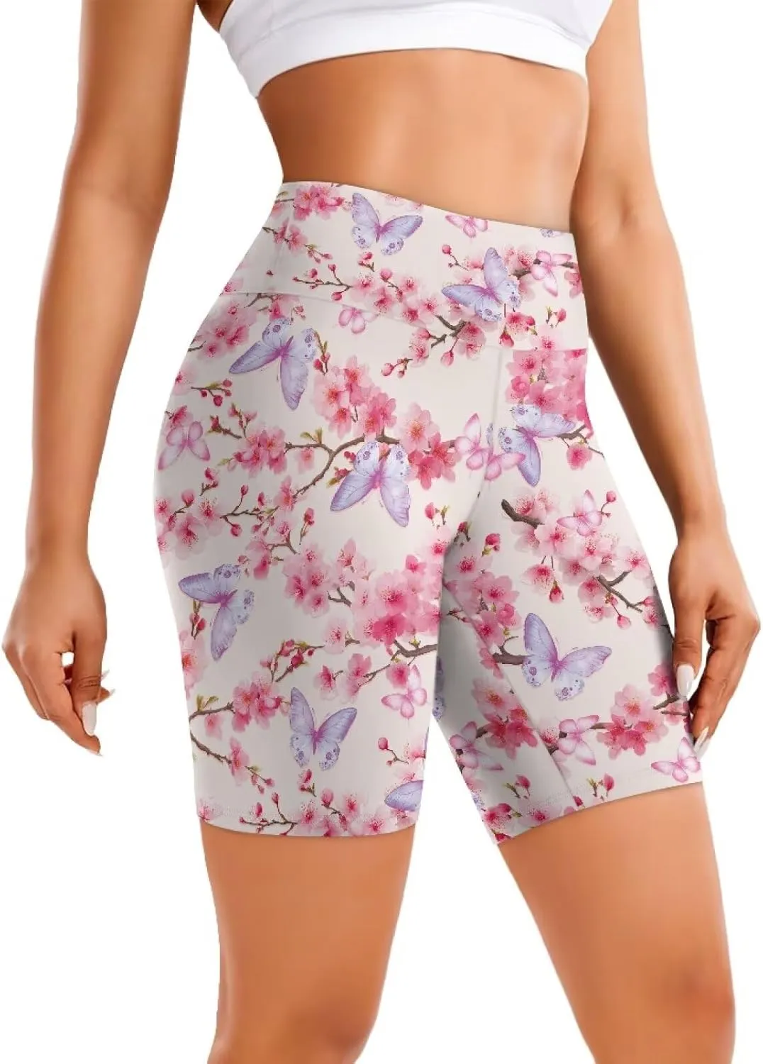 AFPANQZ Yoga Shorts Women's Yoga Slimming Seamless Legging Spring Summer Athletic Yoga Pants Seamless Stretch Pants