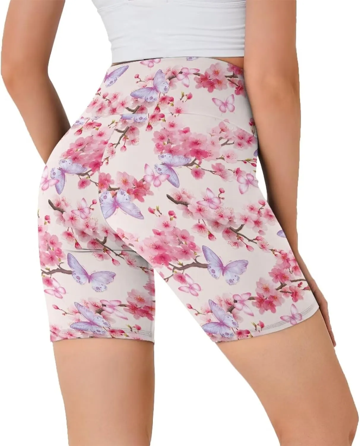 AFPANQZ Yoga Shorts Women's Yoga Slimming Seamless Legging Spring Summer Athletic Yoga Pants Seamless Stretch Pants