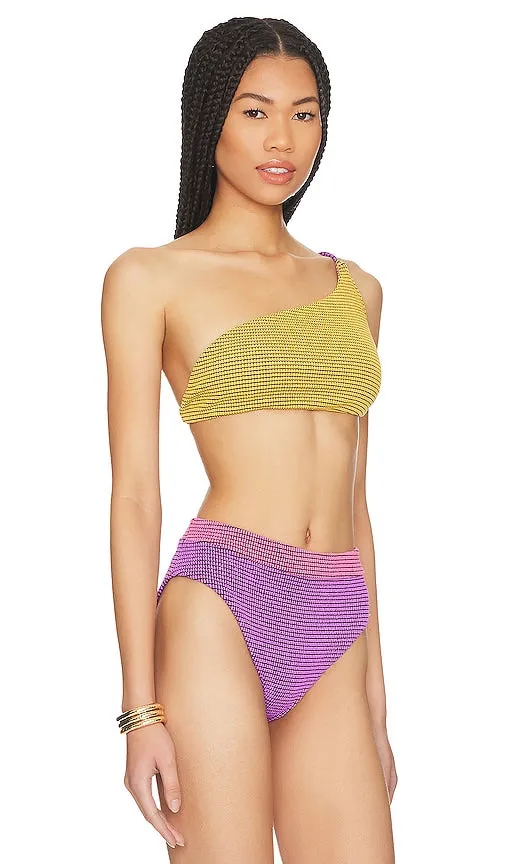 Agua Bendita Tulip Bikini Top in Yellow