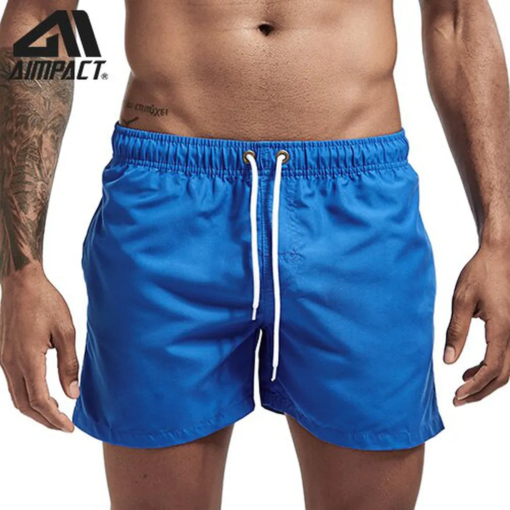 Aimpact Quick Dry Board for Men Summer Casual Beach Surfing Trunks Male Running Jogging Swim Shorts AM2166