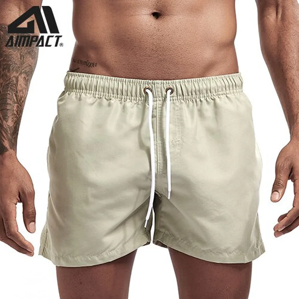 Aimpact Quick Dry Board for Men Summer Casual Beach Surfing Trunks Male Running Jogging Swim Shorts AM2166
