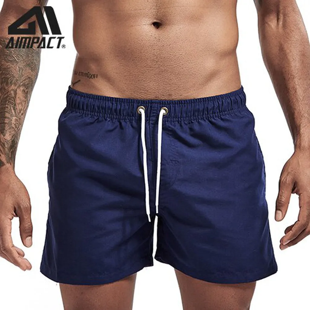 Aimpact Quick Dry Board for Men Summer Casual Beach Surfing Trunks Male Running Jogging Swim Shorts AM2166