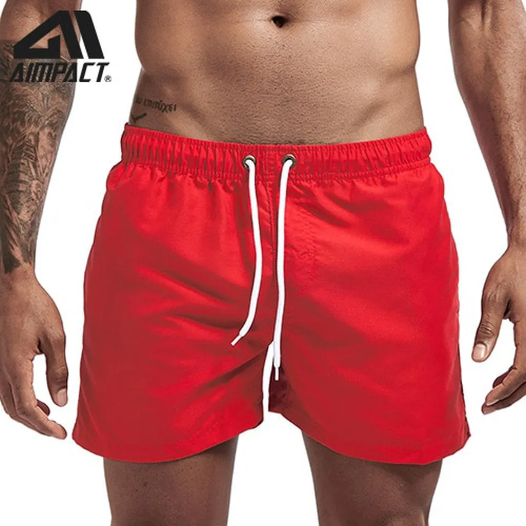 Aimpact Quick Dry Board for Men Summer Casual Beach Surfing Trunks Male Running Jogging Swim Shorts AM2166