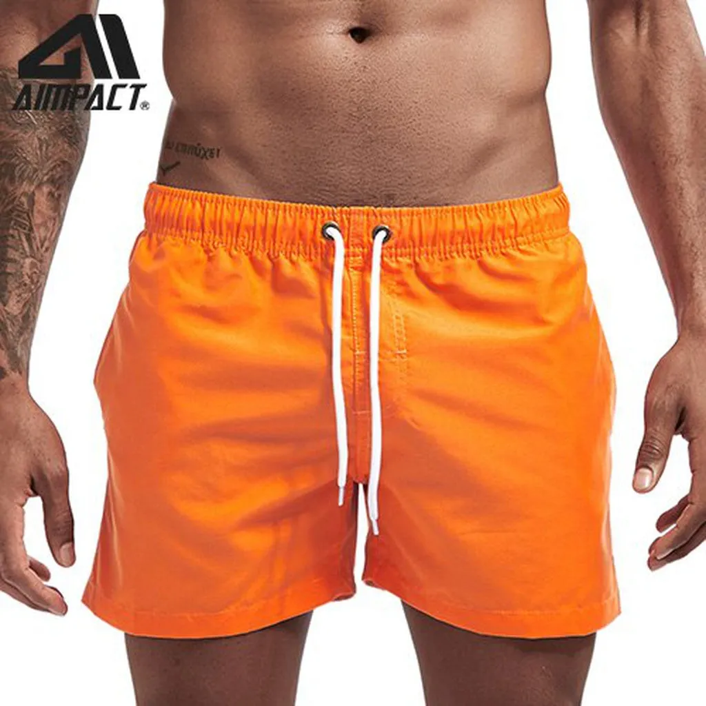 Aimpact Quick Dry Board for Men Summer Casual Beach Surfing Trunks Male Running Jogging Swim Shorts AM2166