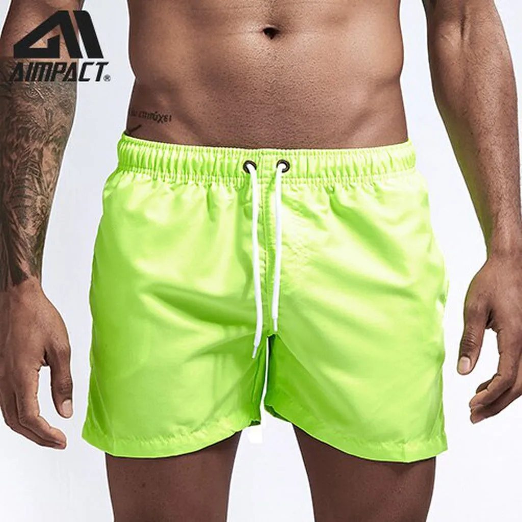 Aimpact Quick Dry Board for Men Summer Casual Beach Surfing Trunks Male Running Jogging Swim Shorts AM2166