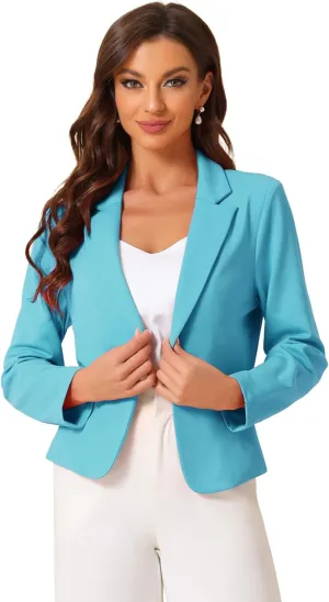Allegra K Business Blazer for Women's Work Office Open Front Casual Dressy Suit Jackets