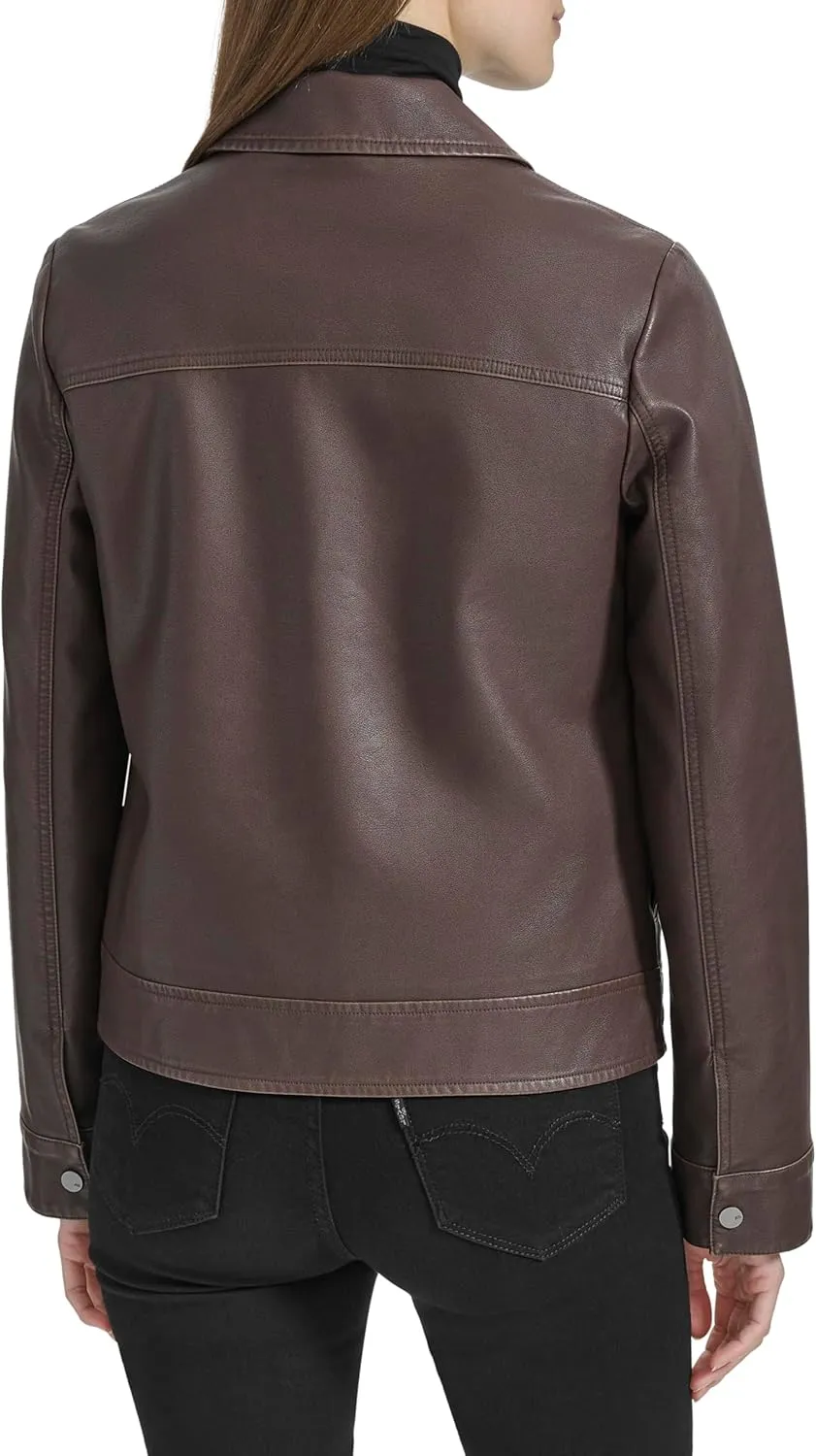 Andrew Marc Women's Faux Leather Jacket
