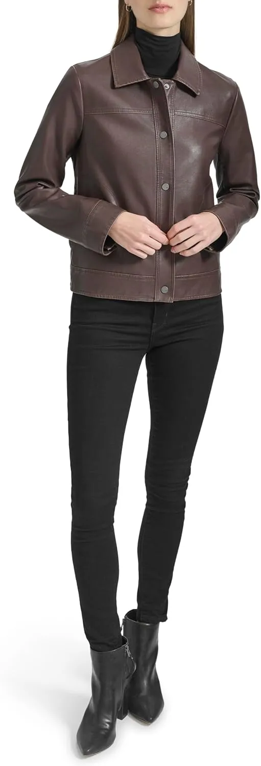 Andrew Marc Women's Faux Leather Jacket