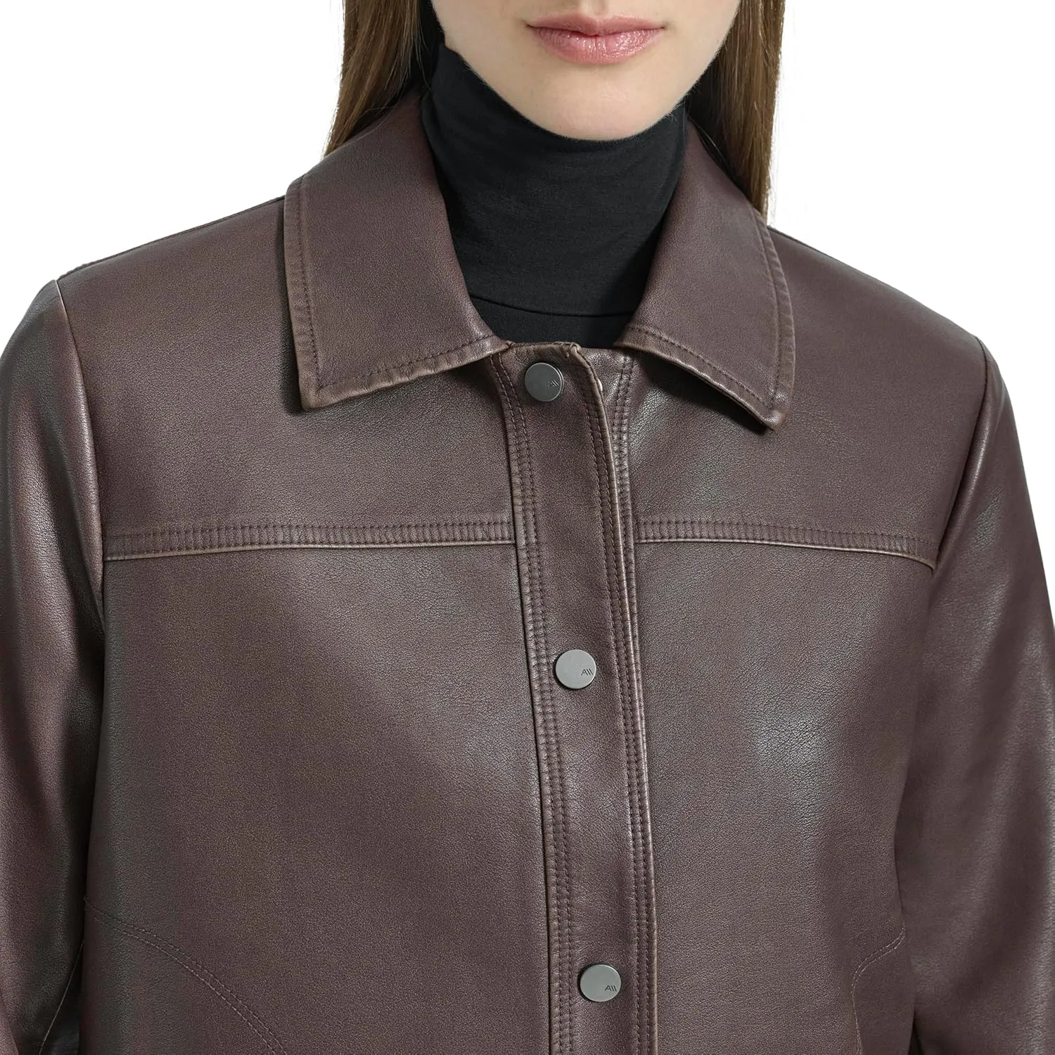 Andrew Marc Women's Faux Leather Jacket