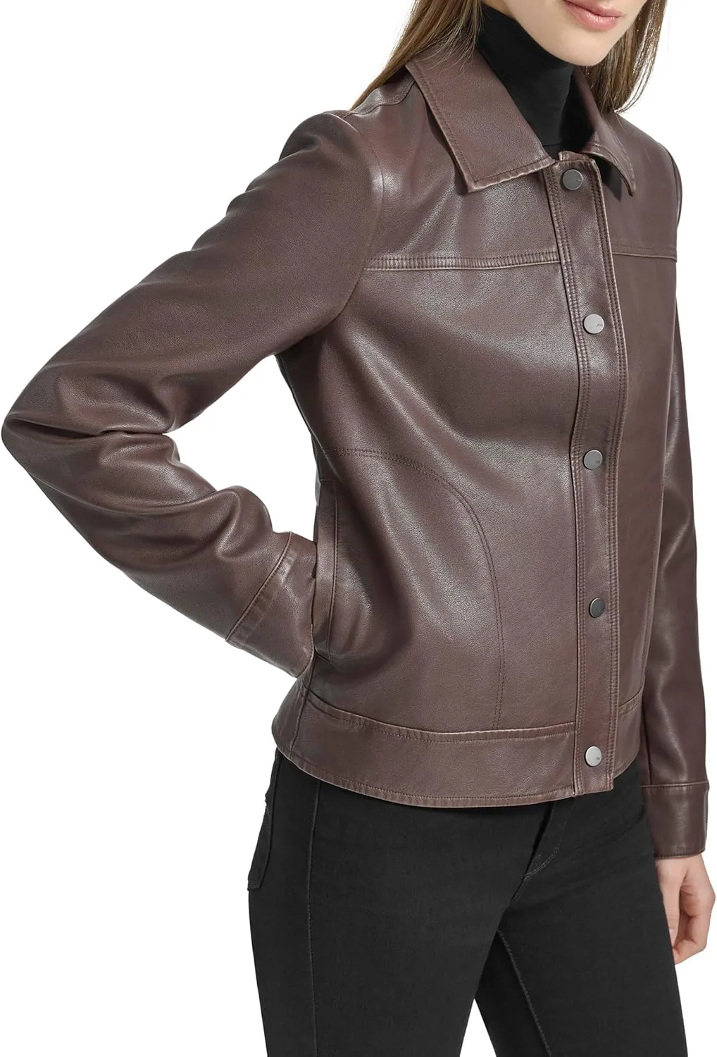 Andrew Marc Women's Faux Leather Jacket