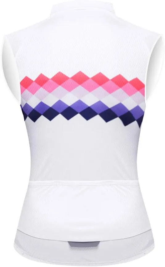 Aogda Sleeveless Cycling Jerseys Women Bike Tops Team Biking Shirts Bicycle Vests Clothing