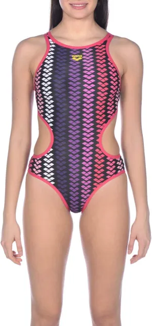 ARENA Women's Logo Stripe One Piece Swimsuit