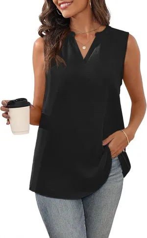 Askyes Women's 2025 Summer Chiffon Blouses Short Sleeve V Neck Tshirts Casual Loose Flowy Dressy Tops for Leggings Blouse