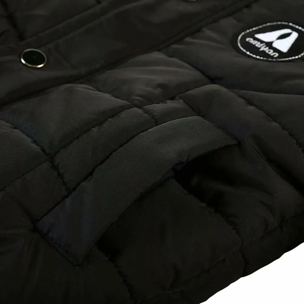 Baby Boys Girls Winter Thick Hooded Down Jacket Warm Snow Jackets Toddler Outdoor Coat 1-6 Years