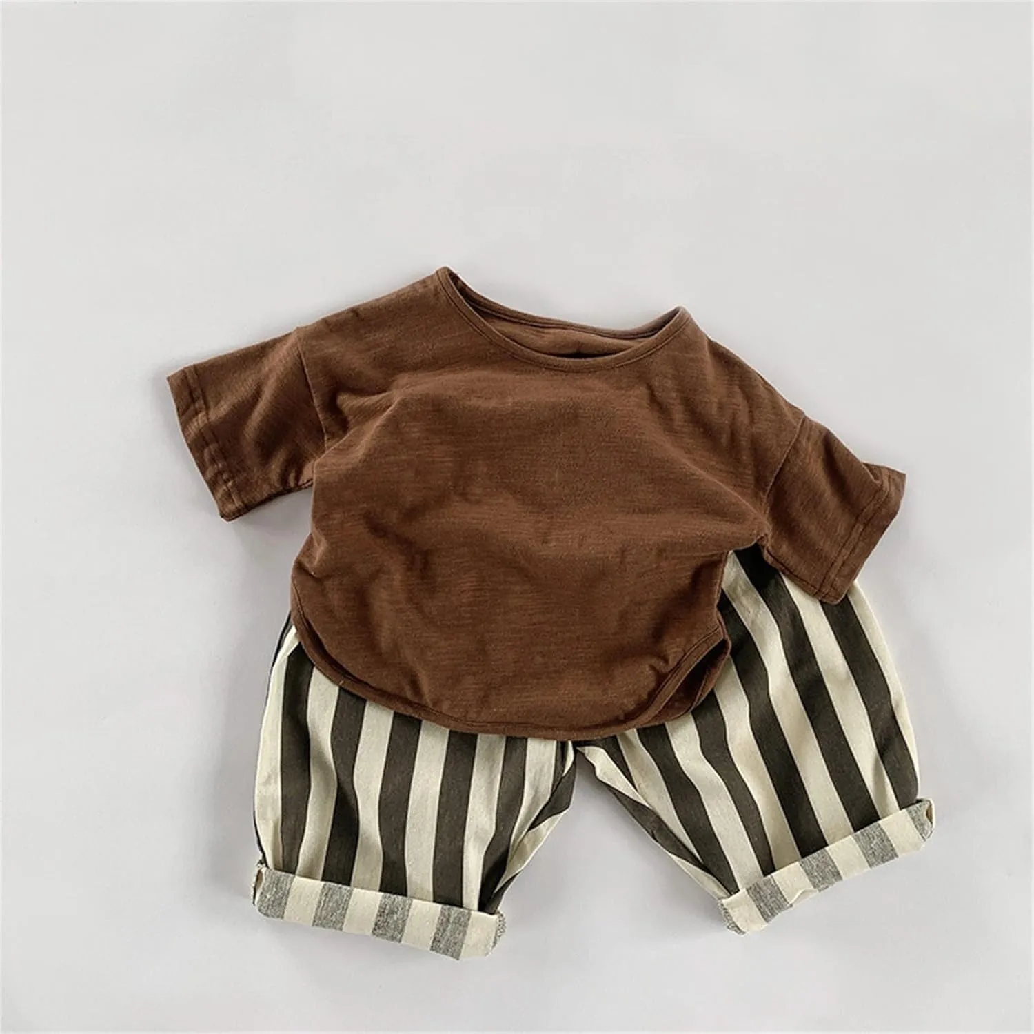 Baby Boys' Striped Pull-on Jogger Pants Harem Pants Classic Fit Elastic Waist Kids Toddler Bloomer Long Pants