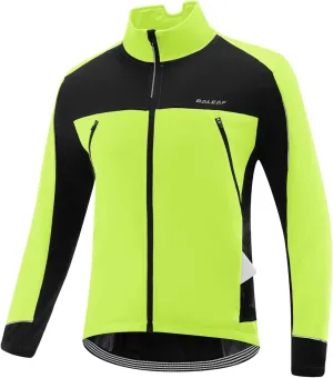 baleaf Men's Winter Jacket Windproof Softshell Thermal Warm Pockets Cycling Running Mountain Biking Cold Weather Gear
