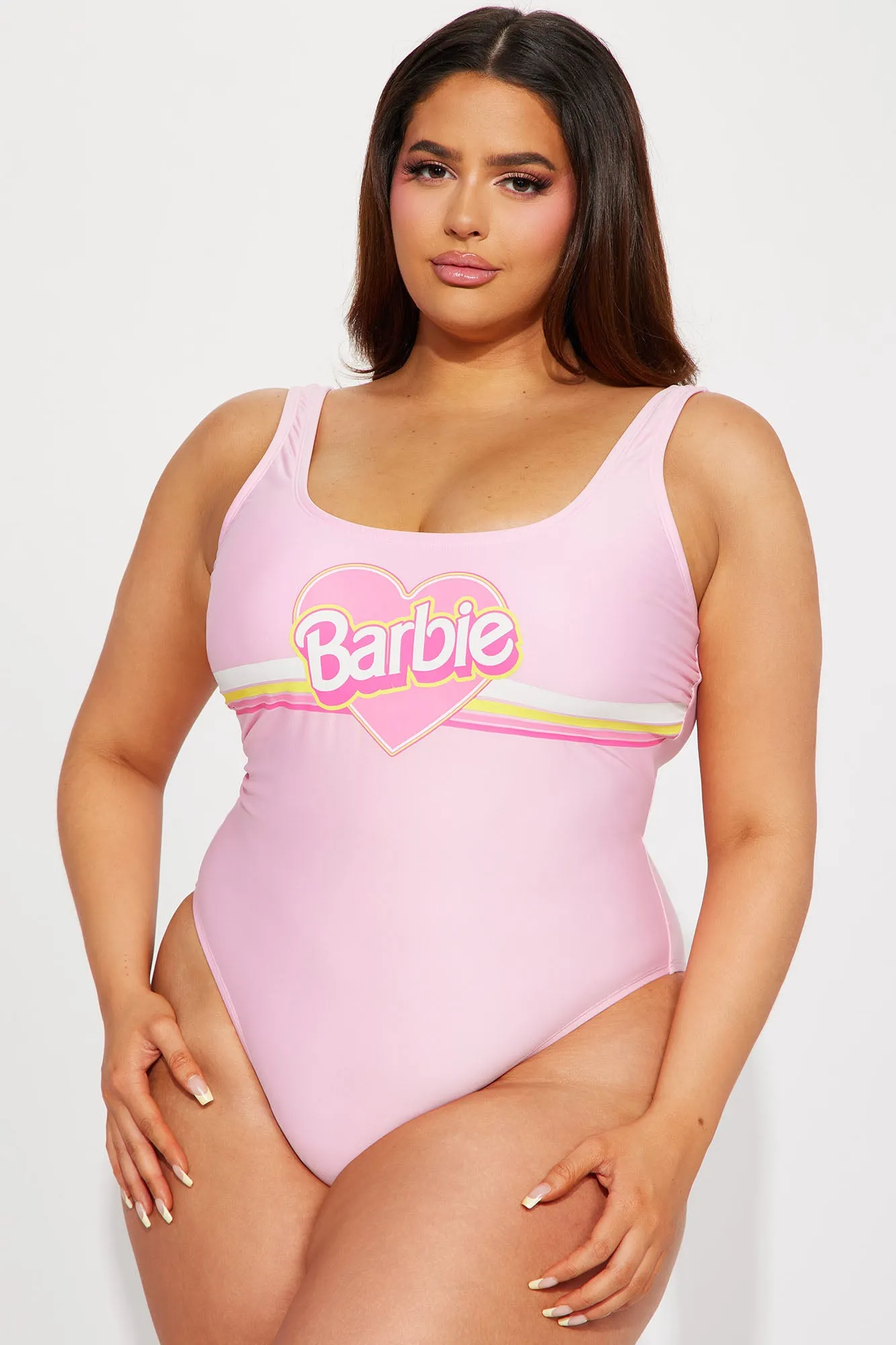 Barbie Sun And Fun 1 Piece Swimsuit - Pink