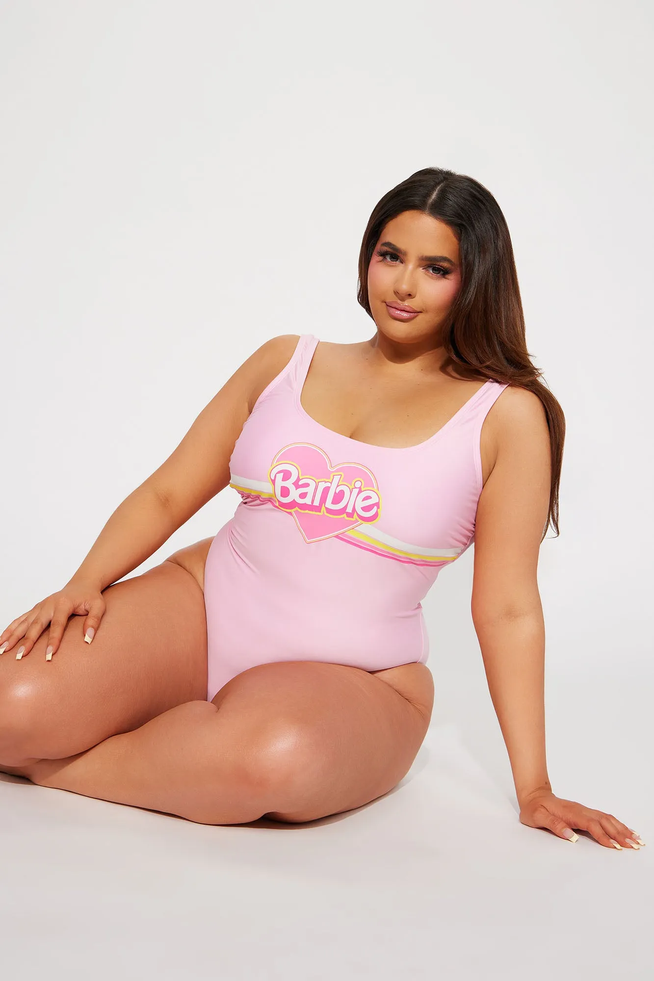 Barbie Sun And Fun 1 Piece Swimsuit - Pink