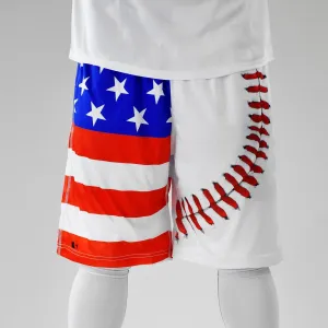Baseball Lace USA shorts