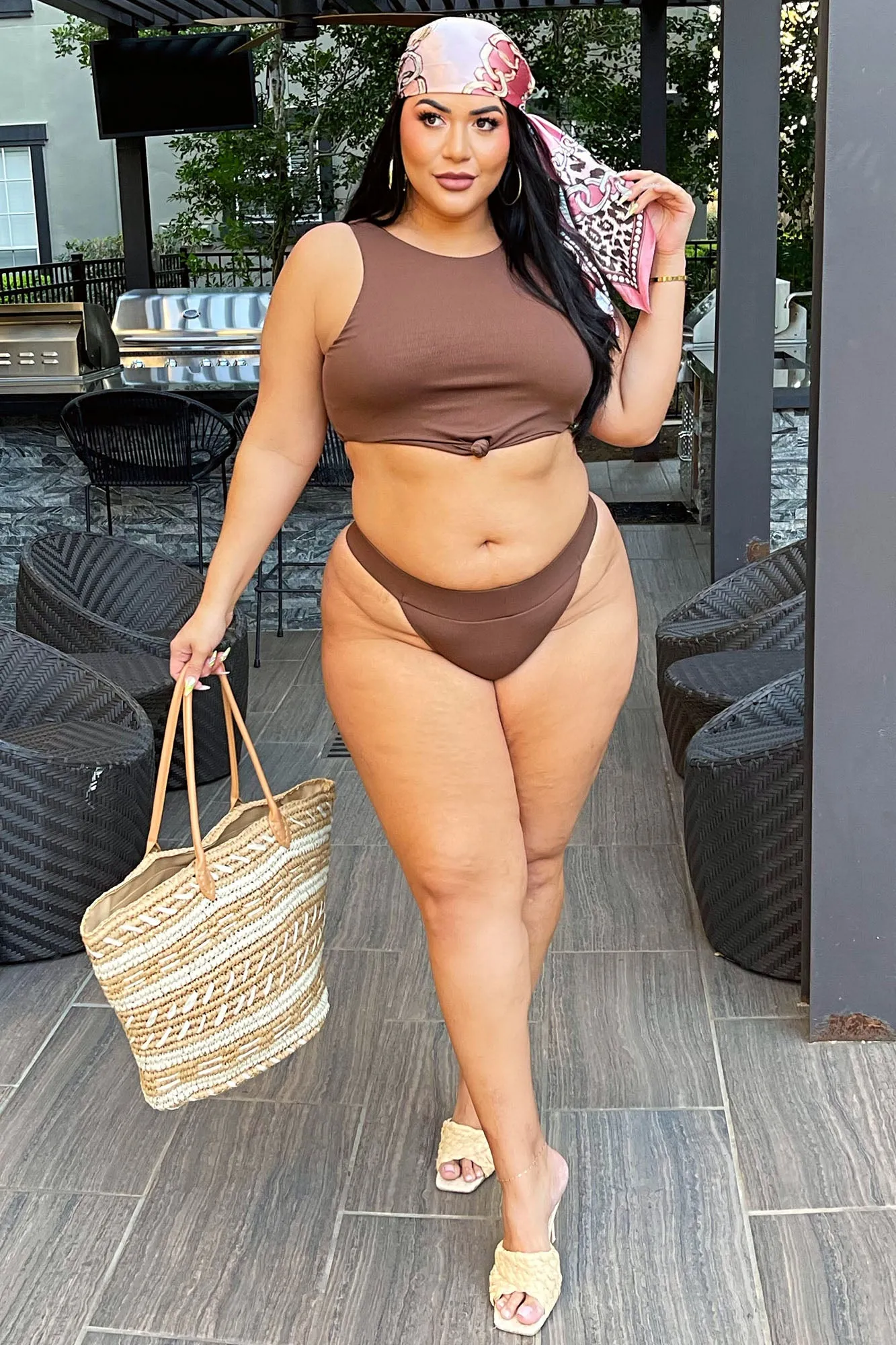 Beach Jog 2 Piece Bikini - Chocolate