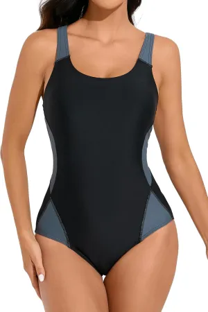 beautyin Women One Piece Athletic Lap Swimming Competition Racing Swimsuit