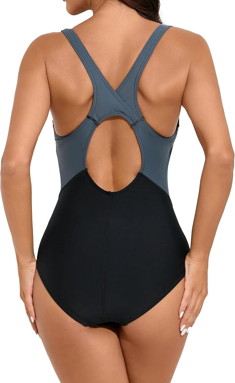 beautyin Women One Piece Athletic Lap Swimming Competition Racing Swimsuit