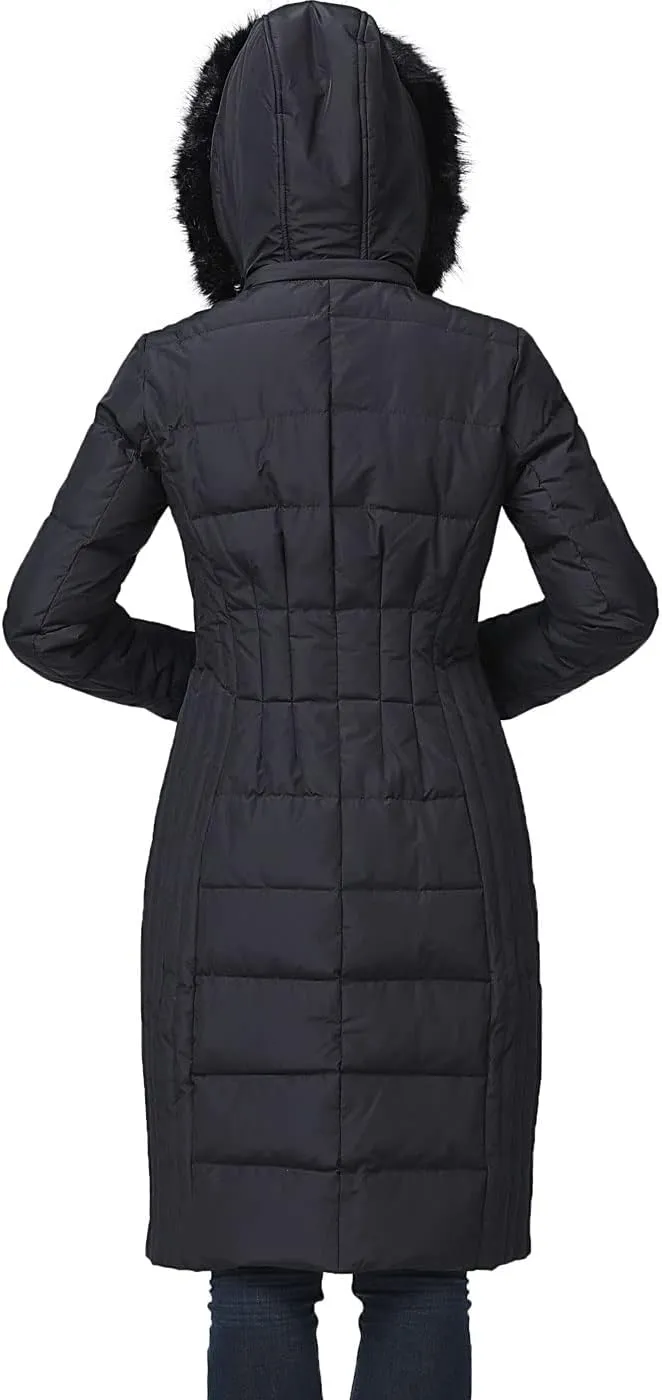 BGSD Women Waterproof Hooded Long Down Coat Novelty Winter Jacket - Regular & Plus Size