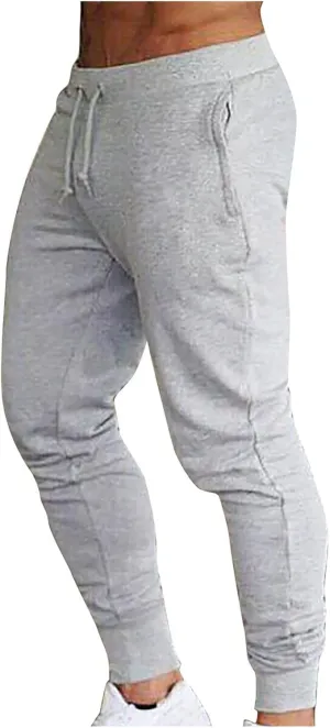 BIFUTON Joggers for Men Slim Fit Tapered Leg Pants Lace Up Athletic Sweatpants Lightweight Sports Running Pants with Pockets