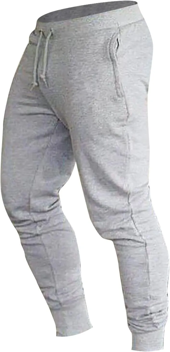 BIFUTON Joggers for Men Slim Fit Tapered Leg Pants Lace Up Athletic Sweatpants Lightweight Sports Running Pants with Pockets