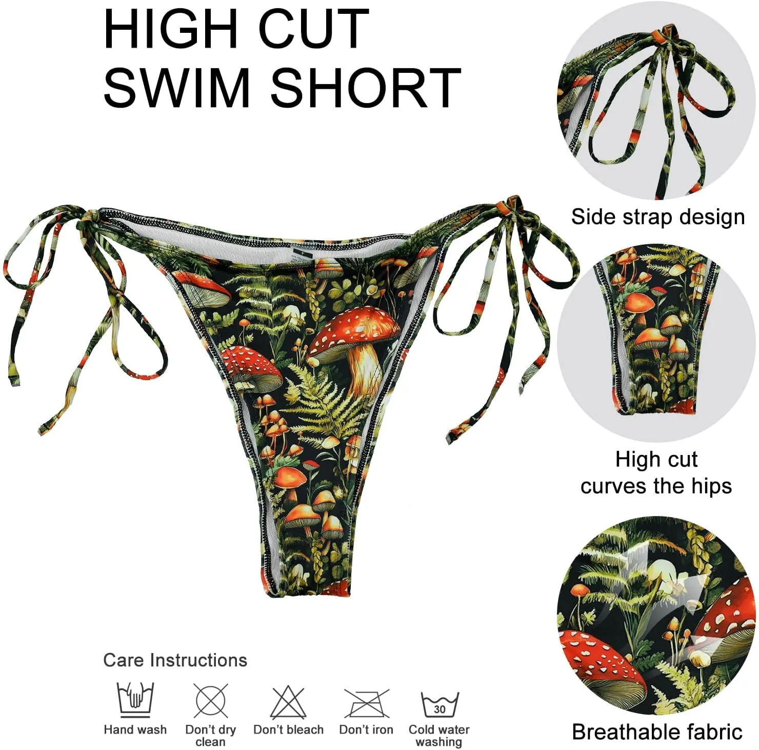 Bikini Set for Women Two Piece Swimsuits V Neck Halter String Triangle Bathing Suits