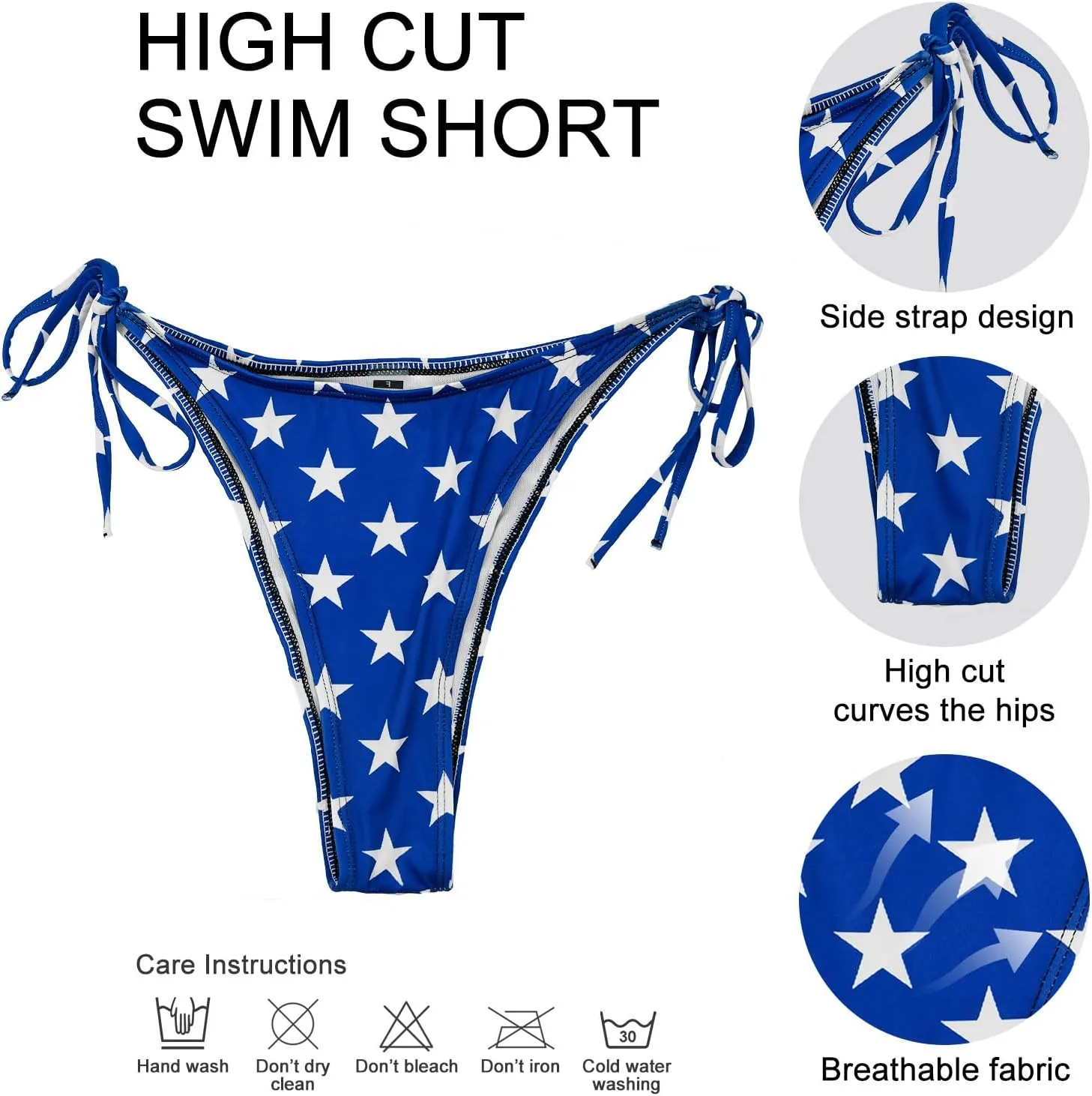 Bikini Set for Women Two Piece Swimsuits V Neck Halter String Triangle Bathing Suits