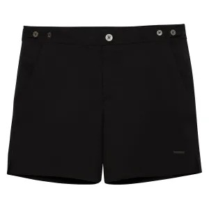 Black 6" Catalonia Solid Stretch Swim Short