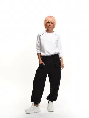 Black & White Two-Piece Activewear Set