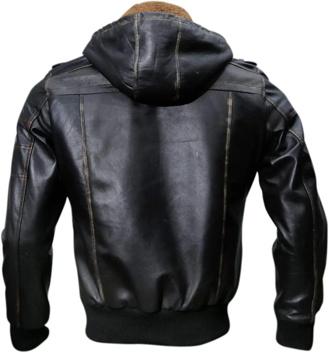 Black Casual Real Leather Jacket for Mens | Genuine Lambskin Motorcycle Biker Jackets