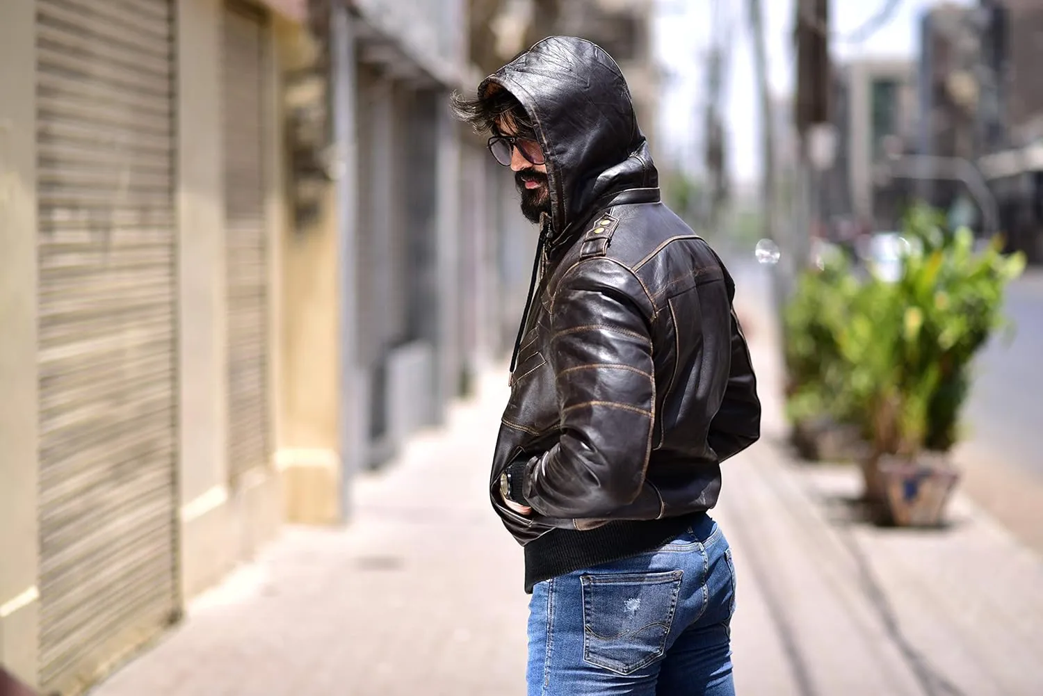 Black Casual Real Leather Jacket for Mens | Genuine Lambskin Motorcycle Biker Jackets